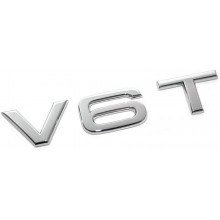logo znak Audi nápis V6T nalepovací boční