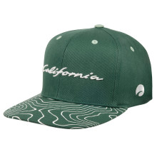 čepice kšiltovka Volkswagen nápis California zelená barva