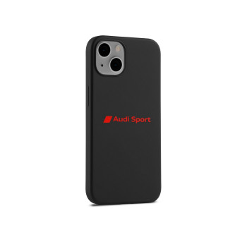 kryt telefonu Audi pro iPhone13 nápis logo Audi Sport černá barva silikon