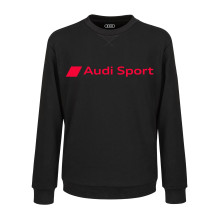 mikina Audi černá barva s logem Audi Sport