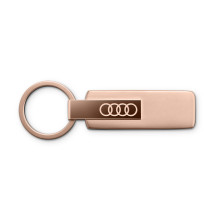 přívěsek Audi na klíče klíčenka logo Audi kruhy barva Roségold starorůžová