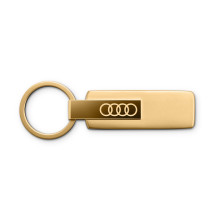 přívěsek Audi na klíče klíčenka logo Audi kruhy barva gold zlatá