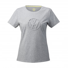 tričko Volkswagen logo VW 3D šedá barva dámské	