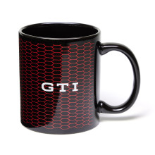 hrnek Volkswagen nápis GTI hrníček černý voštiny GTI 300ml porcelán