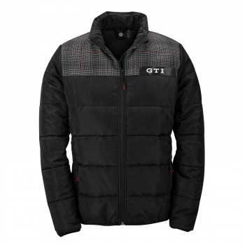 bunda Volkswagen péřová s logem  GTI černá s káro steppjacke jacke pánská černá barva